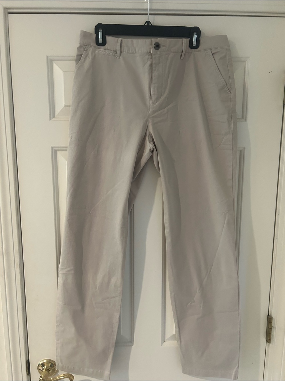 Garnet Hill Women’s Chino Pants in Light Taupe